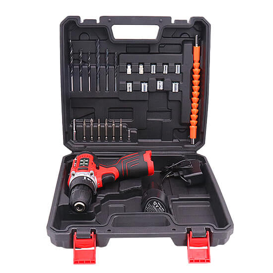 HyperTool Home Improvement and DIY Projects 12V Cordless Drill 28 Sets with Versatile Drill Kits and Essential Tools (FH-28SETS-1)