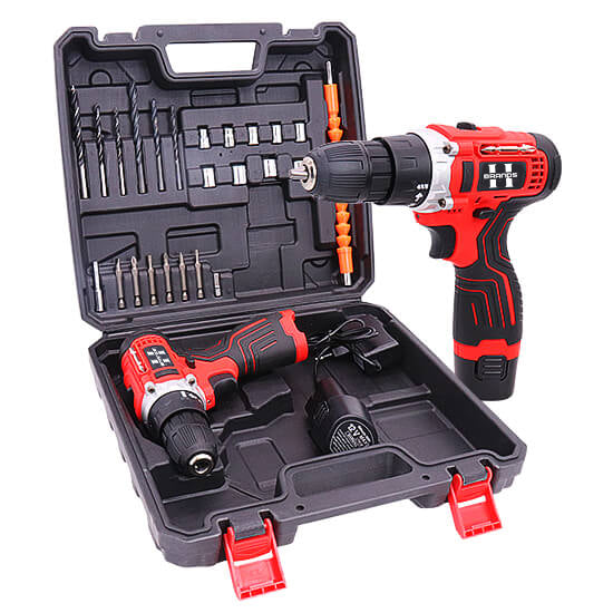 HyperTool Home Improvement and DIY Projects 12V Cordless Drill 28 Sets with Versatile Drill Kits and Essential Tools (FH-28SETS-1)