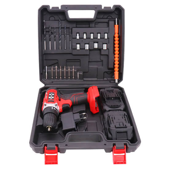 HyperTool Professional Power Tools 21V Cordless Drill and Screwdriver Set with Compact Drill Bits and 28 Tool Sets with Drill (FH-28SETS-2)