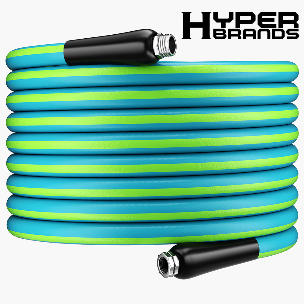 HyperHose Factory 25FT High Quality PVC and Rubber Garden Hose Hot Sale 3 -Layer PVC Hose Irrigation Water Hose for Garden