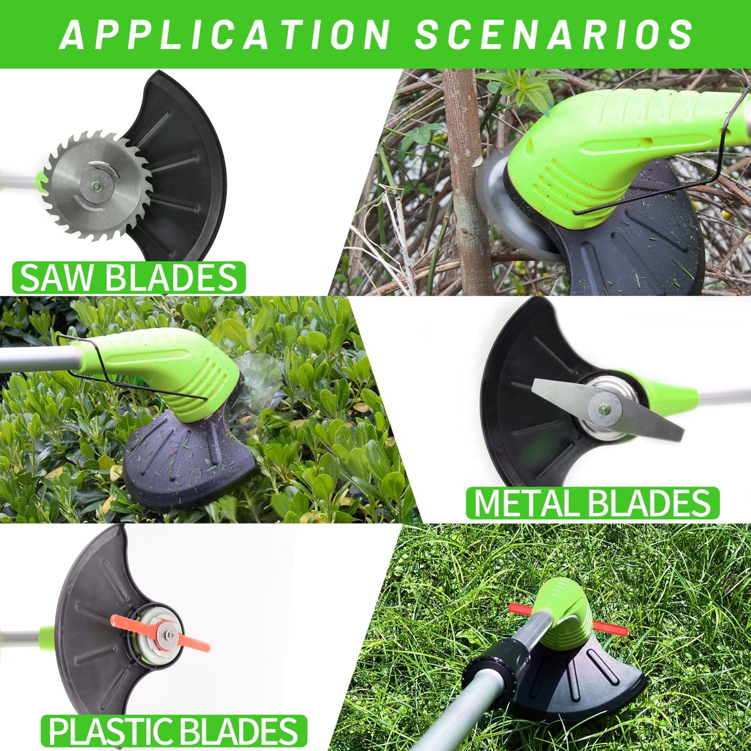HyperTool Factory High Quality Cordless 2-Stroke Electric Grass Cutter Battery Operated Yard Trimmer (FH-GT120)