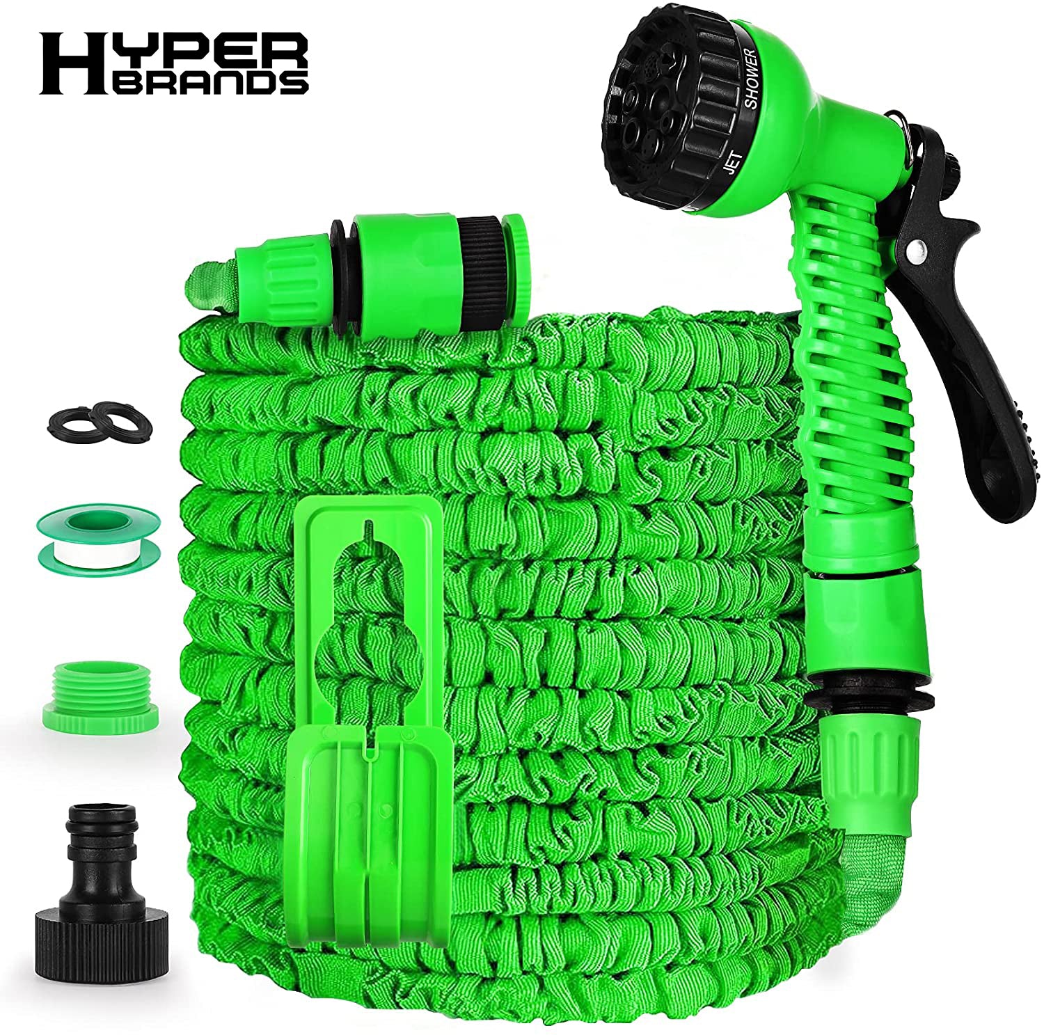 HyperHose Factory Expandable Garden Hose Water Spray Gun Garden 3 Layers Latex With Nozzle